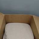 Chair Cushions for Dining Chairs, D-Shaped Seat Cushions with Removable Washable Cover and Ties, Chair Pads for Kitchen, Indoor Dining Room, Patio Chairs, 17'' x 16'', Set of 4, Beige