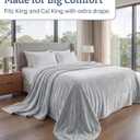 Fleece Blanket Giant Size 120" x 180" - Ultra-Soft Flannel Throw - Blue