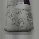 jinchan Blackout Linen Blend Curtains Gray Floral Curtain for Living Room 90 Inch Length Grey Printed Curtain with Lined Blackout Curtains for Bedroom Farmhouse Curtains Set 2 Panels, 50"W x 90"L