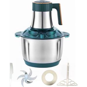 5L Electric Meat Grinder, Stainless Steel Dough Machine, 500w Strong Food Processing Machine, 5-Speed Mode, Used For Dough Stirring, Onion, Meat, Nuts, Fruits, Garlic, Vegetables