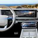 Coleya 2024 2025 2026 Santa Fe Screen Protector for Hyundai Santa Fe (SEL/XRT/Limited/Calligraphy) (Dual 12.3Inch&AC Displays), 9H Tempered Glass 2026 2025 Santa Fe Hybrid Accessories HD Transparent