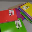 Spiral Notebooks, 12 Pack, 1 Subject Notebook, Wide Ruled, 70 Sheets, 8 x 10-1/2", 3 Hole Punched, School Supplies, Bulk Single Subject Spiral Notebook Bulk, Assorted Colors Pack of Notebooks