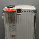 Joyway Carry On Luggage, Expandable Suitcase with Smart Cup Holder and USB Port, 20 IN Hardside Checked with TSA Lock Spinner Double Wheels, White