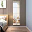 14x12 Inch Wall Mirror 4 Pack, Acrylic Self Adhesive Mirrors for Wall, Safety Stick-On Full Length Mirror Tiles
