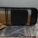 Elevon Folding Chairs 2 Pack, Padded Vinyl Cushion Chairs with Sturdy Metal Frame for for Home and Office, for Indoor and Outdoor Events, 300lb Capacity, Black