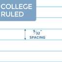 SUNEE Composition Notebooks - College Ruled Paper, 4 Pack Composition Book, 9 3/4" x 7 1/2", 80 Sheets/160 Pages, Assorted Colors, School, College & Office Supplies