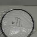 ASD LED 10 Inch Round Flush Mount Light Fixture | 16W 1050LM 3000K-5000K 120V | 3CCT, Dimmable, Energy Star, ETL Listed | Close to Ceiling Double Ring Lamp, Low Profile Lighting | Black