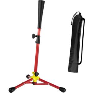 Baseball Batting Tee Adjustable Tripod Stand Professional Adult Softball Hitting Tee Portable Iron PP Silicone Rubber Construction Suitable For kids