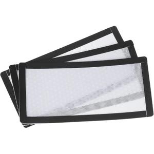 MECCANIXITY 3PCS PC Dust Filter, 200x100mm Magnetic Frame PVC Computer Case Cooler Dustproof Mesh Cover Fan Grills for Computer Chassis Speakers, White