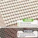 Songrey Non-Slip Rug Pad 5x7 FT, Extra Thick Carpet Pads for Hard Surfaces, Prevents Sliding and Secures Rugs, Provides Floor Protection with Comfort Cushioning