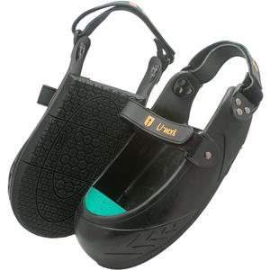 Unique Double Hook and Loop Straps Safety Overshoes Steel Toe Caps, Titanium Aluminum Alloy Toe Shoe Covers, Steel Toe Covers, Slip Resistant Alloy Toe Overshoe, Visitor Safety Overshoe, XL, Green (Style1)