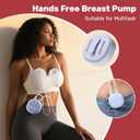 NCVI Wearable Breast Pump, 2 in 1 Hands-Free Breast Pump with 4 Modes 9 Levels, Hospital-Grade Materal, BPA Free, Low Noise Portable Electric Breastfeeding Pump with 21/24mm Flange for Mom