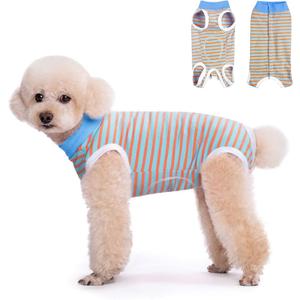 FEimaX Dog Surgery Recovery Suit Female and Male Spay with Pee Hole, Pet Body Suits for Puppy After Spayed, Neuter Surgical Onesie for Small and Medium Dogs Cats, Alternative Bandages E-Collar & Cone