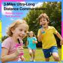 Walkie Talkies for Kids Games Outdoor Toys for 3-12 Year Old Boys Girls, 3 Miles Long Range Walkie Talkie to Camping Hiking, 4 Year Old Girl Birthday Gifts for 3 4 5 6 7 8 9 Year Old Boy Girl Gift