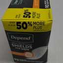 Depend Shields Incontinence Pads for Men, Light Absorbency, 90 Count (Packaging May Vary)