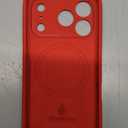 FireNova Magnetic for iPhone 17 Pro Case, Compatible with MagSafe, [Integrated Silicone Camera Control Button] [Camera Protection] Anti-Scratch Microfiber Lining Phone Case, 6.3", Deep Red