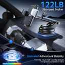 3-in-1 Car Phone Holder [122+LBS Strongest Suction & Stable Clamp Arm] 360 Adjustable Car Phone Mount, Cell Phone Holders for Your Car for Dashboard Vent, All Smartphones & Car Models