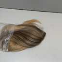 Long Ombre Brown Blonde Wig for White Black Women, Synthetic Straight Highlight Dirty Blond Wig with Dark Roots, Golden Hispanic Ladies Realistic Natural Looking Hair Replacement Wigs