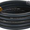 3/4 IN. 25FT. Heavy Duty Hybrid Rubber Garden Hose, High Flow 3/4" I.D. No Memory Durable Heavy Duty Water Hose for Watering, Irrigation, Water Transfer Pump