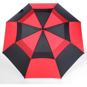 MRTLLOA Extra Large Golf Umbrella, 54/62/68/72 Inch Automatic Open, Oversize Double Canopy Vented Windproof Waterproof Sports Umbrellas for Rain