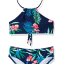 Kanu Surf Girls' Mahina UPF 50+ Beach Sport Halter Bikini 2-Piece Swimsuit 12