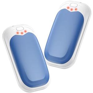 infray Hand Warmers Rechargeable 2 Pack, Electric Hand Warmer Reusable 3 Levels Heating Pocket Warmer, USB AI Handwarmer Portable, Great Gifts for Men Women, Outdoor, Golf, Hunting