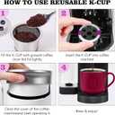 2 x Sanyedou Reusable K Cups with Multistream Technology for Keurig K Supreme,K Supreme Plus and K Slim,Refillable Coffee Filters(1pack)