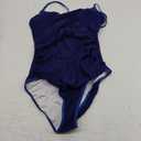 Eomenie Women's One Piece Swimsuit Tummy Control Slimming Bathing Suit Color Block Spaghetti Strap 1 Piece Swim Suit Swimwear M