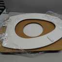 Mayfair Cassel Slow Close Toilet Seat, Easy Clean Non-Slip Premium Wood Seat, Install, Made in USA, Elongated, White