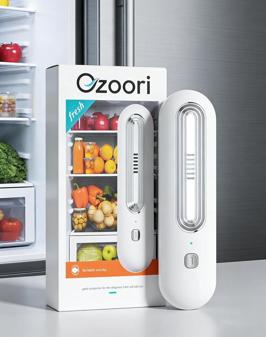Fridge Deodorizer Odor Eliminator Powerful Odor Eliminator & Freshness Preserver For Refrigerator, Compact & Rechargeable, No Filters Needed, Extends Food Freshness & Reduces Waste (1)