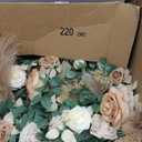 Floroom Artificial Flowers 25pcs Real Looking Earth Tones Ombre Colors Foam Fake Roses with Stems for DIY Wedding Bouquets Bridal Shower Floral Centerpieces Party Tables Home Decorations (25pcs Regular 3")