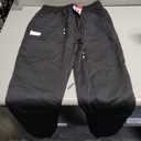 Men Joggers Chino Cargo Pants Hiking Outdoor Recreation Pants Twill Fitness Track Jogging Pants (Black, S)