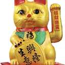 FANCYPUMPKIN 9" Lucky Cat Waving Arm Cat Asian Waving Lucky Cat-A