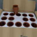 Gejoy 30 Pcs 12 oz Cantaritos De Barro Mexicanos Mini Cantaritos Shooters Pottery Cocktail Glasses for Margaritas Mojitos Mexican Mexicanos Cocktail Cups (Terracotta Color)