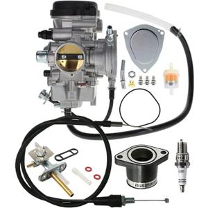 Kodiak 450 Carburetor Yamaha YFM450 Carb 4X4 4WD 2003 2004 2005 2006 ATV With Intake Boot Joint And Throttle cable