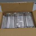 Floroom 6 Pack 5x7 Inch Clear Acrylic Sign Holders, Double-Sided Black Display Stand Picture Frames for Table Numbers, Menus, Flyers, Weddings, and Offices