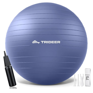 Trideer Yoga Ball – Anti-Burst Exercise Ball for Pregnancy, Office, Birthing, Stretching & Core Workout – Home Gym & Therapy