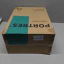 PORTRES 24" Modern Ceramic 3-Way Dimmable Touch Table Lamp Set of 2 for Bedroom White Farmhouse Bedside Lamps with USB A+C Charging Ports for Living Room Nightstand Lamp End Table Lamps