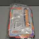 SEYMAC stock Case for iPad 9th/ 8th/ 7th Generation 10.2'', Shockproof with Screen Protector, Pencil Holder [360 Rotating Hand Strap] & Stand, for iPad 10.2 inch 2021-2019 (Bright Orange)