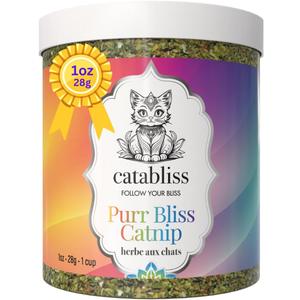 Catnip for Cats  1oz Jar - 100% Essential Natural Cat Nip Herb Resealable Jar - Fresh Aroma Stimulates Activity & Enhancing Play for Indoor Cats - Great for Cat Nip Toys, Play & Training