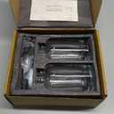 Molimoli Coffee Syrup Dispenser for Coffee Bar, Pump Dispenser, Glass Syrup Bottle w. Upgraded Pump, 16.9 oz 500 ml, Set of 2, Black