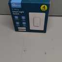 TREATLIFE 3 Way Smart Switch 4 Pack, Neutral Wire Required, 2.4GHz WiFi Smart Light Switch Works with Alexa and Google Home, Remote Control, FCC Certified, No Hub Required