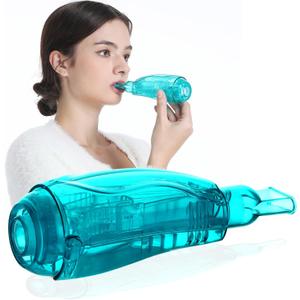 Flutter Valve Device for Lungs, Breathing Exercise Device, Adjustable Resistance Breathing Trainer for Natural Mucus(Strong)