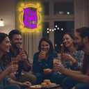 Friends TV Show Neon Sign I'll Be There for You Neon Sign for Wall Decor, Monica's Door Decor LED Light Dimmable LED Decoration for Bedroom Birthday Party Friends Gift