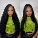 Super Wave Bulk Human Hair 100% Unprocessed Brazilian Virgin Human Hair Extensions Bundles for Braiding Hair Wet and Wave Micro Human Hair(1Pack-4PCS, 18inch Natural Black)