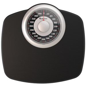 Adamson A25 Scales for Body Weight - Up to 400 LB - New Version - 5.3" Dial on 12.4" x 10.2" Platform - Anti-Skid Rubber Surface - High Precision Bathroom Scale Analog - Durable with 20-Year Assurance