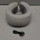 Travel Neck Pillow/Electric Neck Massager with Heating, Memory Foam Pillow for Neck Pain Relief, Neck Support Pillow for Airplane, Car, Office, Gift (Grey)