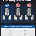 GAsupply 12x1.5 Lug Nuts Spline, Closed End Chrome Acorn Tuner Lug Nuts 1.38" 35mm Tall Conical Seat 60 Degree for Aftermarket Wheels, Pack of 20+1 Spline Tuner Socket Key