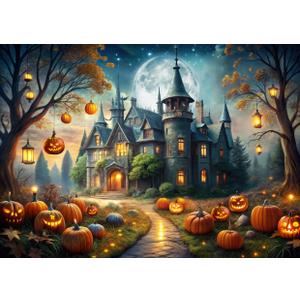 LYWYGG 7x5ft Halloween Backdrop Halloween Backdrop for Photography cp-694