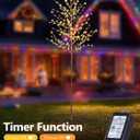 Lomotech Lighted Cherry Blossom Tree - 6Ft Artificial Tree with 8 Modes Timer for Indoor Outdoor Party Holiday Christmas Decorations (Warm White)